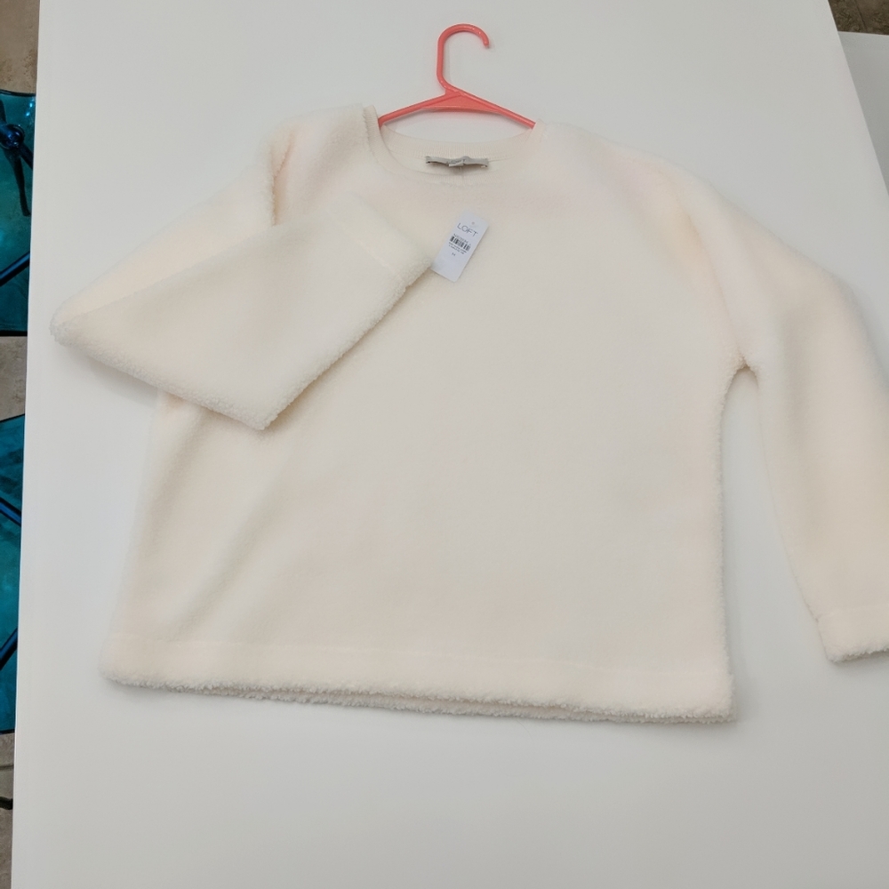 NWT Sherpa Sweatshirt Loft
